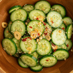 Logan cucumber salad recipes with sesame oil and garlic